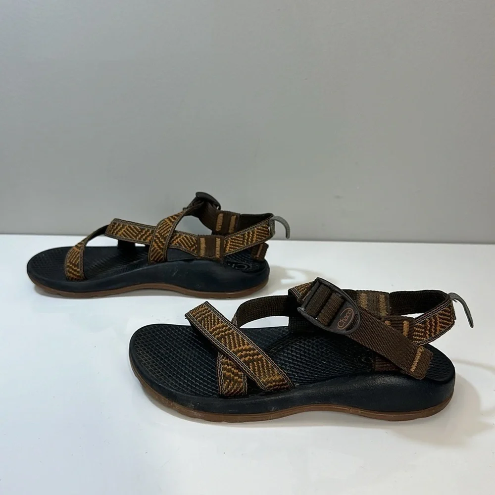 Chaco Z1 Ecotread Orange Strappy Sandals Size 3